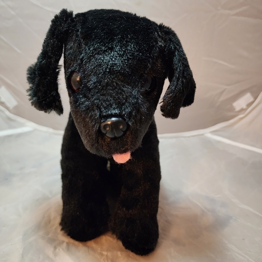 Melissa and Doug Black Lab Dog Benson Pooch Puppy Plush Furry Friend Stuffed EUC